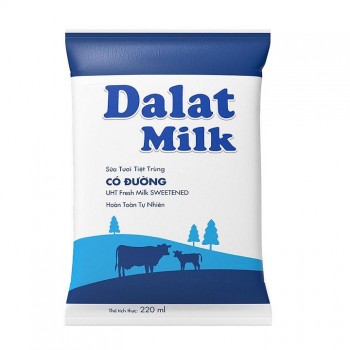 Sữa tươi Dalatmilk bịch 220ml