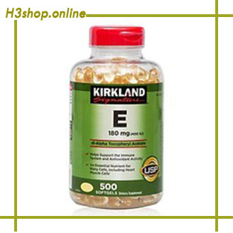 Thực Phẩm Chức năng Viên Uống Đẹp Da Kirkland Signature Vitamin E 400iu 500 Viên