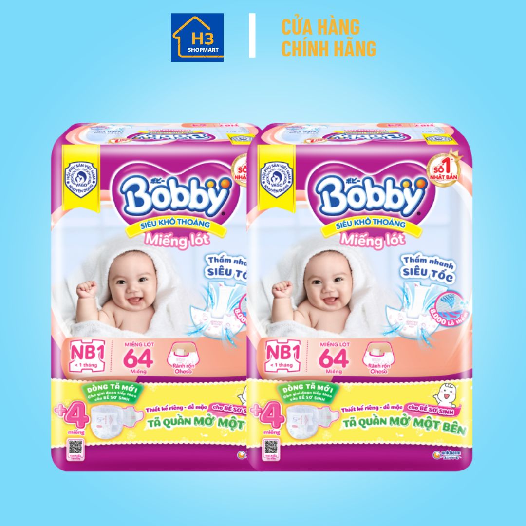 Miếng lót Bobby size NB1 64 miếng