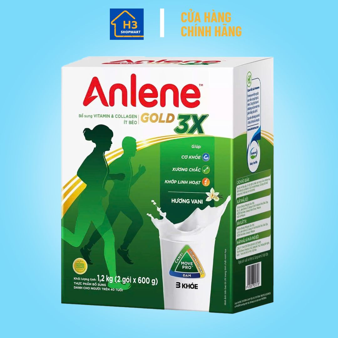 Sữa bột Anlene Gold 3x 1,2kg