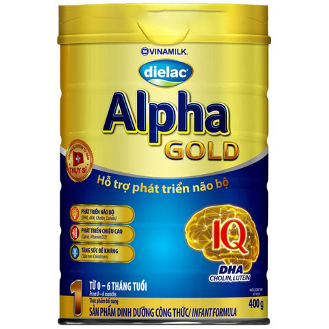 Sữa bột Dielac Alpha Glod 1- 400g