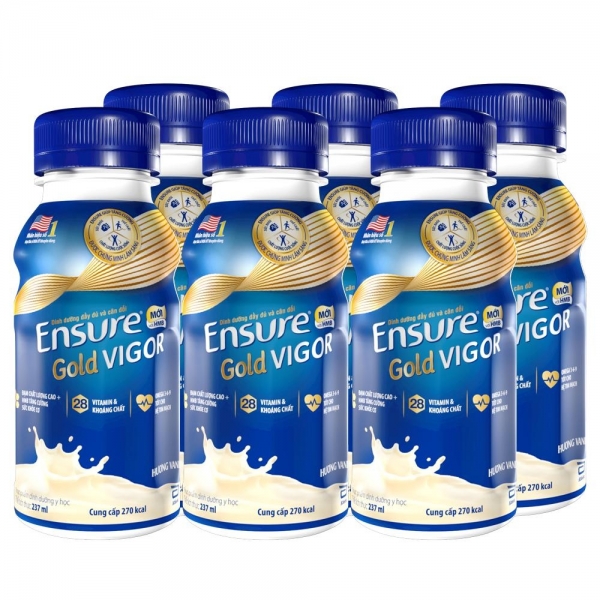 Sữa bột pha sẵn Ensure Gold Vigor vani 237ml ( 24 chai )