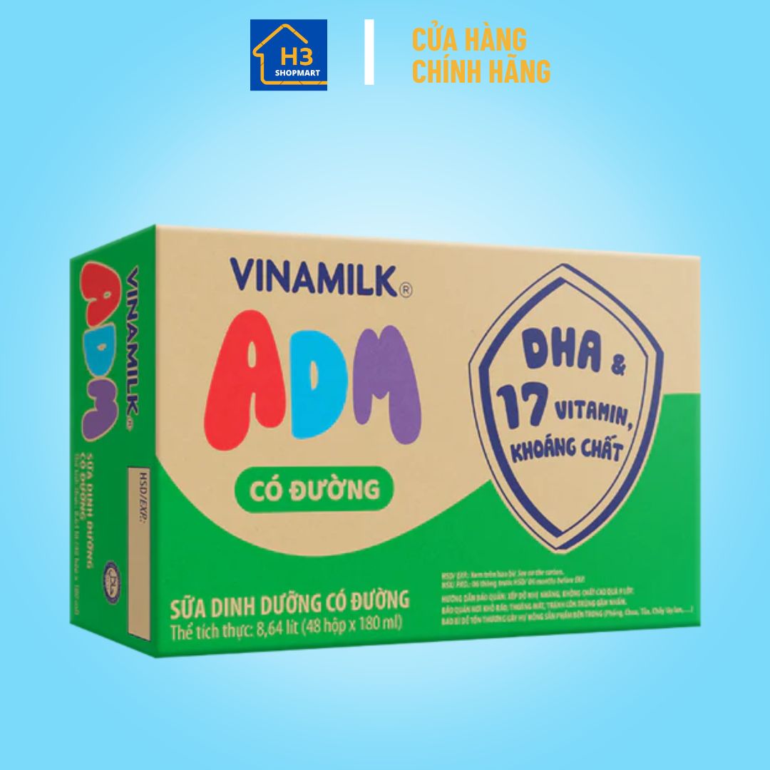 Sữa dinh dưỡng có đường Vinamilk ADM Gold 180ml