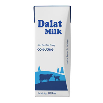 Sữa tươi Dalatmilk hộp 180ml