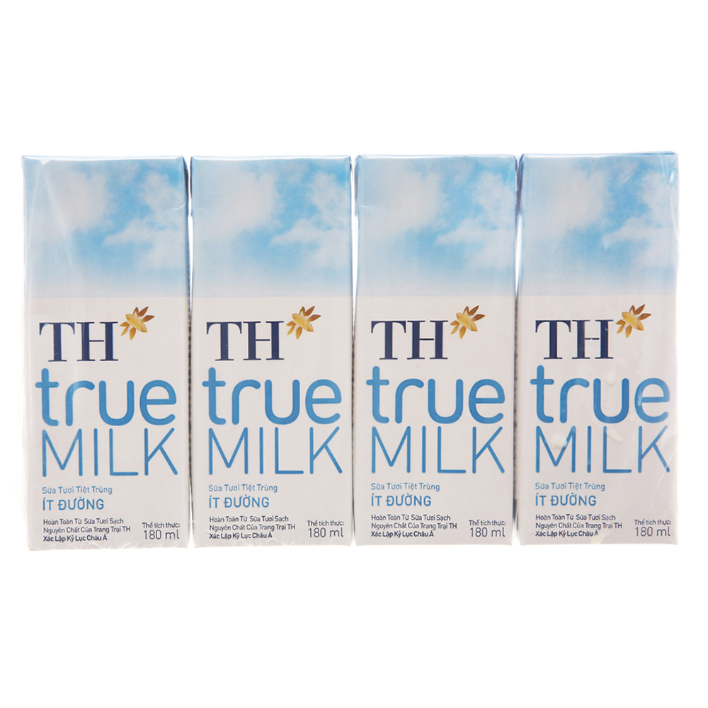 Sữa tươi TH True Milk hộp 180ml