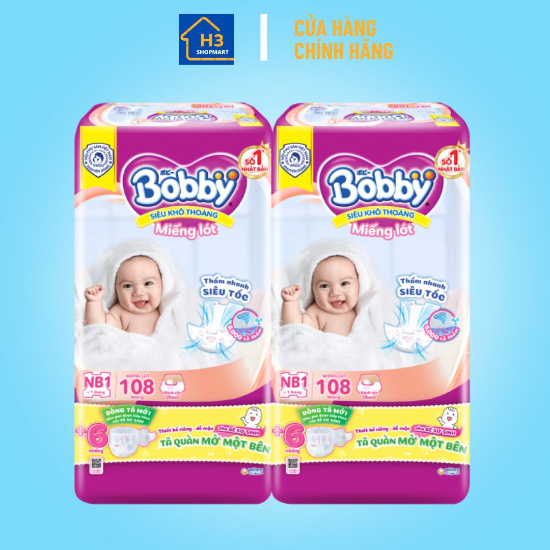 Miếng lót Bobby size NB1 108 miếng